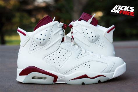 air jordan 6 white and maroon|air jordan 6 magneto.